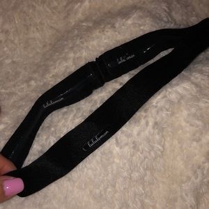 lululemon thick ribbon “bra strap” headband